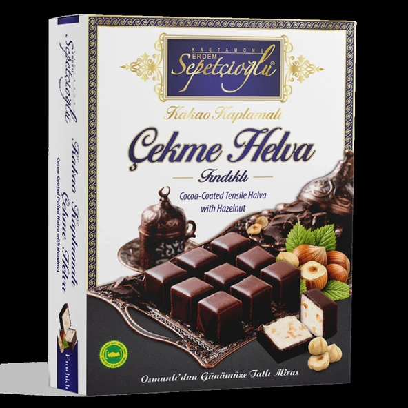 Kakao Kaplamalı Fındıklı Çekme Helva 80G ürün görseli 1