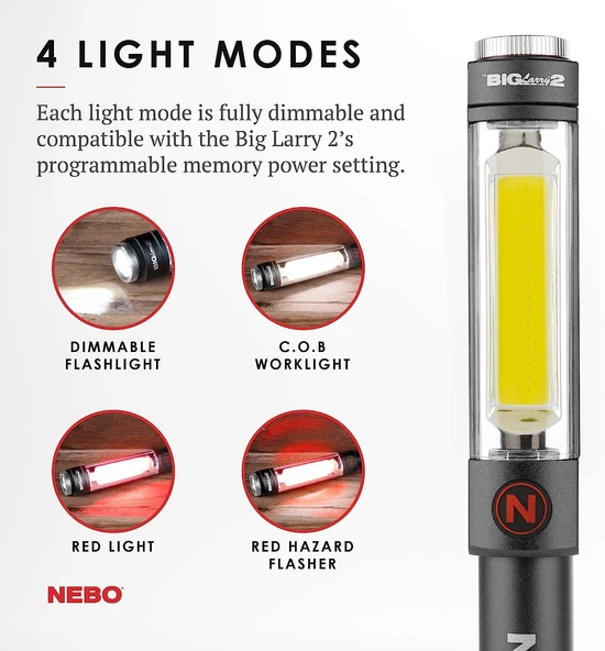NEBO LED El Feneri Big Larry 2 - Resim 2