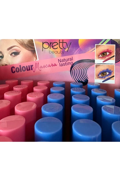 PRETTY Colour mascara-Renkli maskara mavi ürün görseli 1