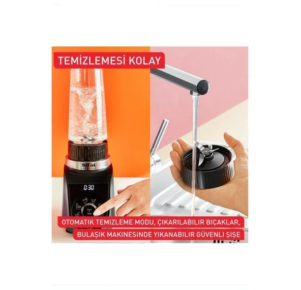 Tefal Blend Up 1000W Güçlü Mini Blender - Resim 4
