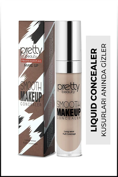 PRETTY BEAUTY No3 Nera Classy Likit Fırçalı Göz Altı Kapatıcısı Concealer Orta No:3 ürün görseli 1