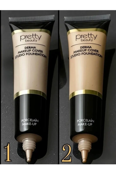 PRETTY Derma Make Up Studio Fondöten no:1 - Resim 2