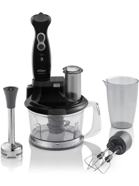 Arzum AR1118 Mixset Max Siyah 1000 W Blender Seti ürün görseli 1