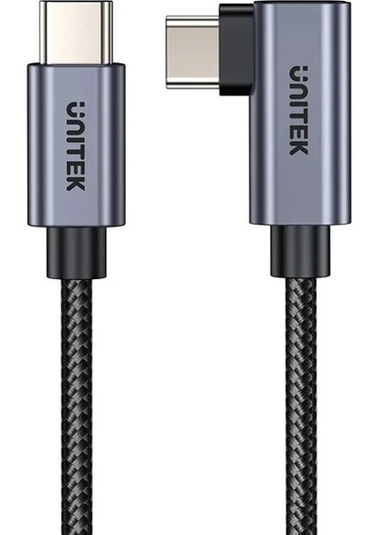 Unitek 90D Usb-C Sarj Kablosu 1m 100W (C14123BK-1M) ürün görseli 1