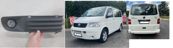 sağ Volkswagen Transporter T5 2004 Sis Farı Çerçeveli ön tampon sis lambası sağ yolcu tarafı Volkswagen Transporter T5 2004 minibüs ürün görseli 1