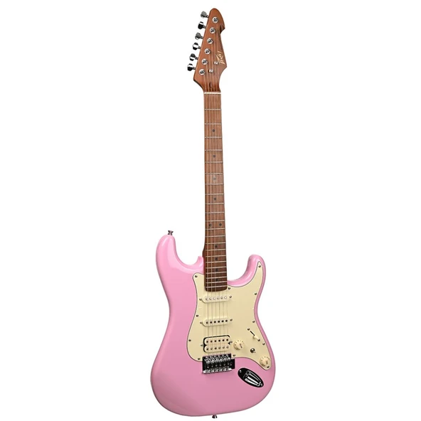 Peavey Raptor Lightning Bolt ST HSS Stratocaster Elektro Gitar Shell Pink ürün görseli 1