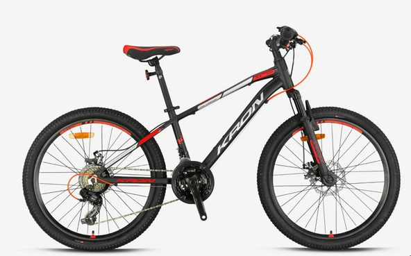 KRON XC 75 24 JANT MTB - 13' - 21 Vites -V.Brake - Mat Siyah/Kırmızı-Gri-Mavi - ürün görseli 1