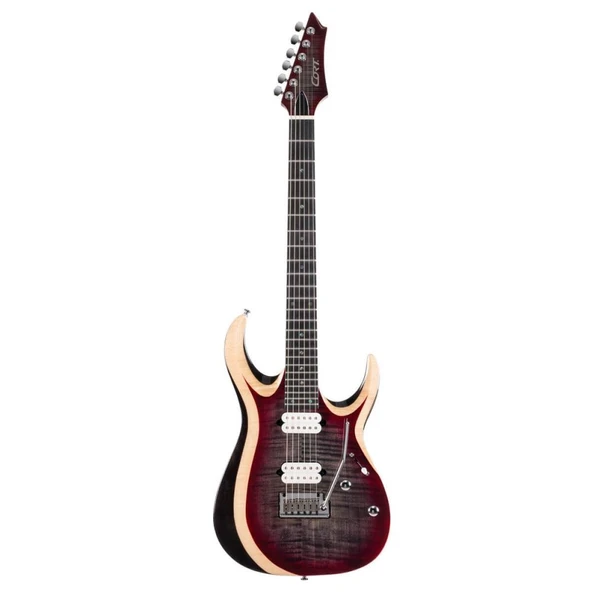 Cort X700 Duality II Lvb Elektro Gitar, Çantalı, Lava Burst ürün görseli 1