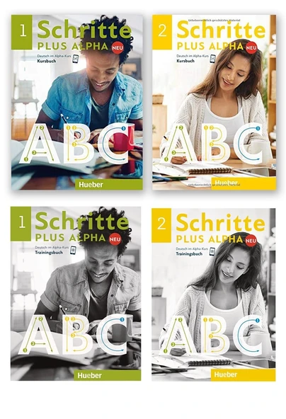 Schritte plus Alpha Neu1 & 2 Kursnuch + Trainingsbuch + CD-ROM + AR Teknolojisi ile Kolay Öğrenme ürün görseli 1