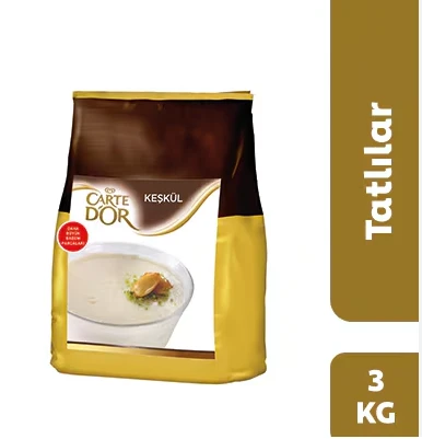 CARTE DOR FS Keşkül 3 Kg Tekli Profesyonel Hazır Keşkül Karışımı Geleneksel Sütlü Tatlı ürün görseli 1