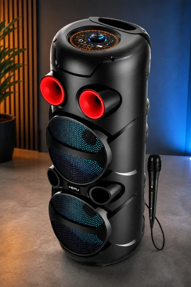 PTTAVM: HEPU HP 959 Taşınabilir Şarjlı Rgb Bluetooth Hoparlör
