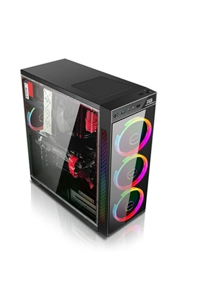 Powerboost Powersız Vk-c12b Gamıng Mıd-tower Kasa Siyah ürün görseli 1