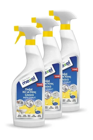 Doğal Banyo Tuvalet Kir Ve Kireç Çözücü Kar Çiçeği Kokulu 750 ml 3'lü ürün görseli 1
