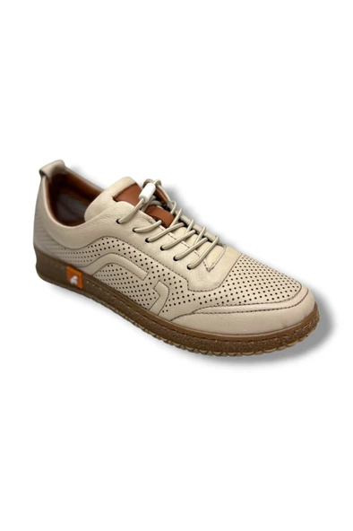 Malawi 3630-26 Hakiki Deri Lazerli Ultra Soft Anatomik Casual Kadın Ayakkabı ürün görseli 1