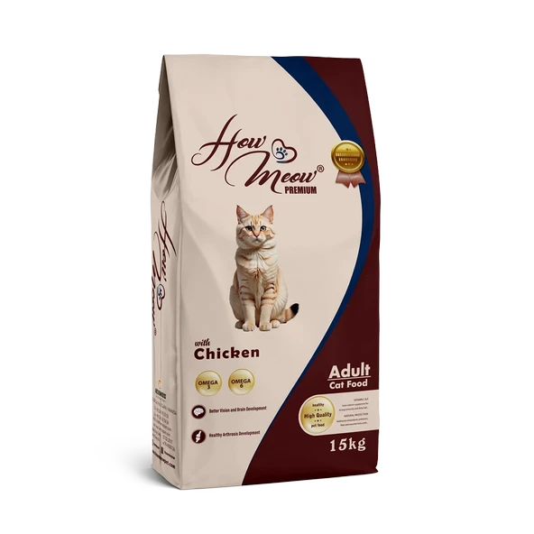 How Meow Yetişkin Kedi Maması Tavuklu 15 KG ürün görseli 1