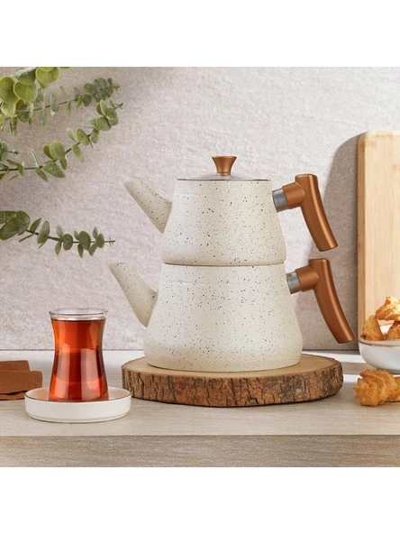 Schafer - Solea Çaydanlık Takımı 3 Parça-Krem ürün görseli 1