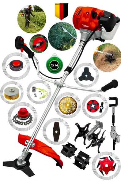 14 Pcs Full Setli Yan Tipi Benzinli Ot Çalı Çim Biçme Tırpanı Tırpan Makinesi ürün görseli 1