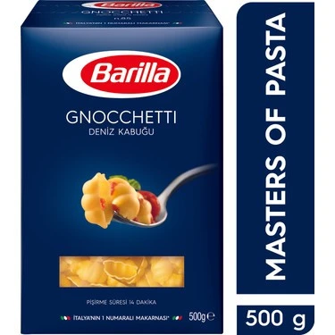 BARILLA Gnocchetti Deniz Kabuğu Makarna 500 Gr Tekli İtalyan Shell Pasta ürün görseli 1