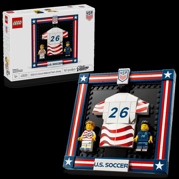 Lego Editions 2026 U.S. Soccer National Team Jersey 43033 ürün görseli 1