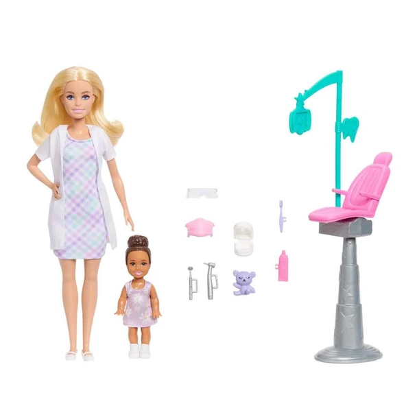 Barbie Kariyer Bebeği Diş Hekimi JMK14 ürün görseli 1