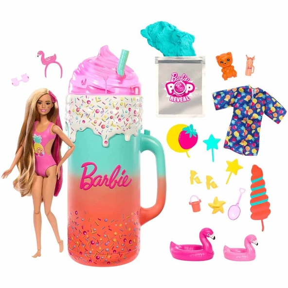 Barbie Pop Reveal Sürpriz Bardak Oyun Seti HRK57 ürün görseli 1