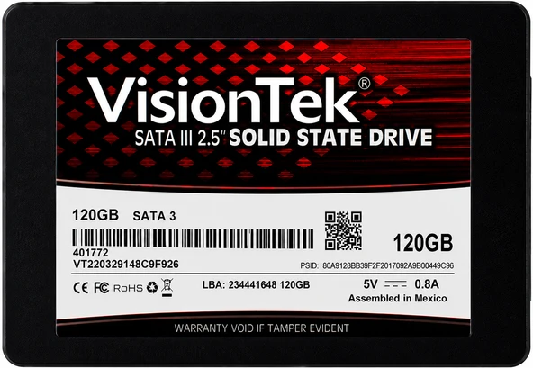 VisionTek 120GB 2.5 SATA SSD ürün görseli 1