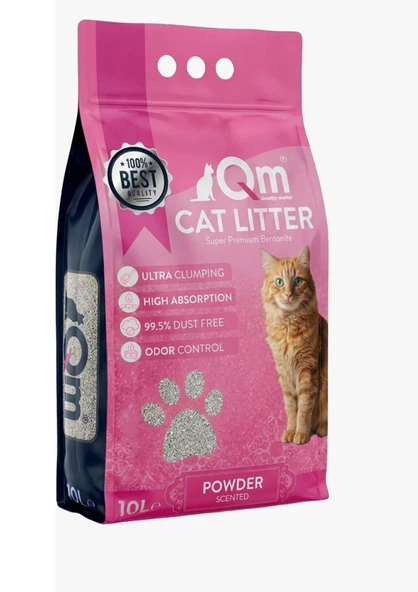 QM BEBEK PUDRA BENTONİT KEDİ KUMU 10 LT ürün görseli 1
