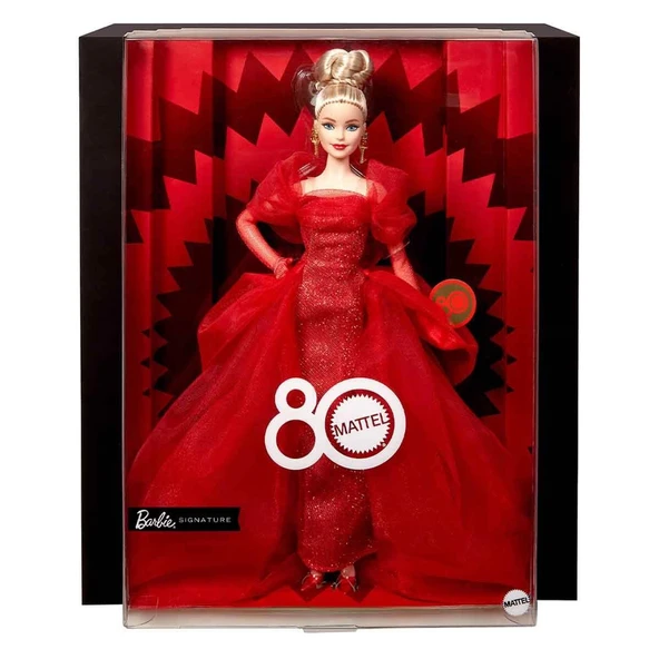 Mattel 80. Yıl Dönümü Barbie Bebeği JBJ17 ürün görseli 1