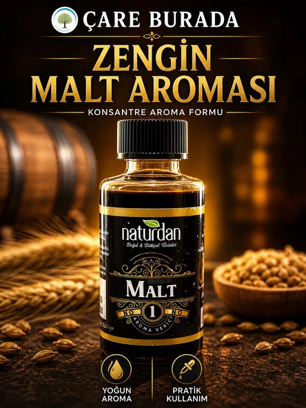 ÇareBurada Malt 1 Aroması Yoğun Formül Aroma Verici 50 ml ürün görseli 1