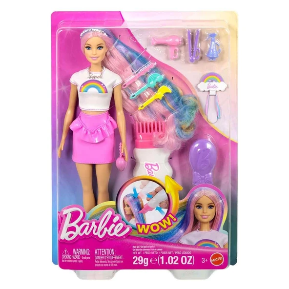 Barbie Gökkuşağı Saçlar Bebeği JJP07 ürün görseli 1