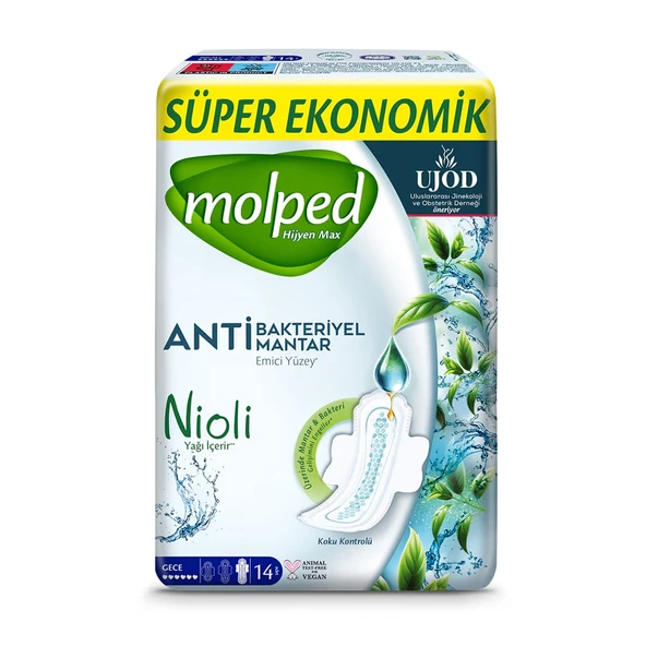 Molped Hijyen Max Gece Ped Süper Ekonomik Paket 14x4 56 Adet ürün görseli 1