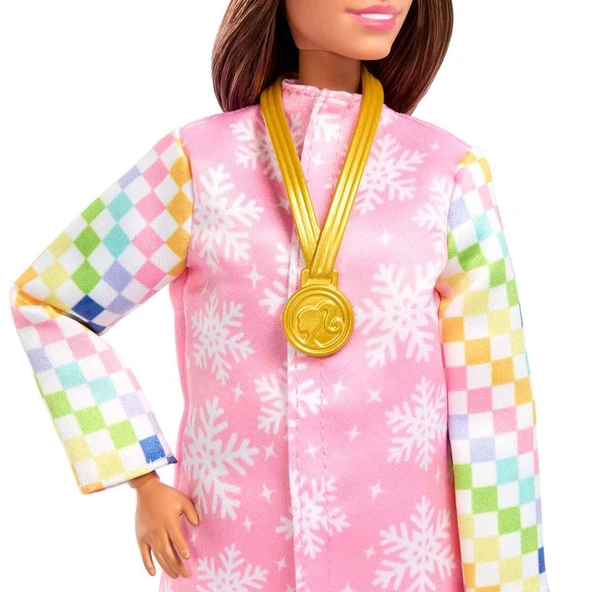 Barbie Kariyer Bebeği Snowboard Sporcusu JKF78 ürün görseli 1