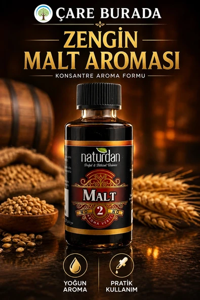 ÇareBurada Malt 2 Aroması Yoğun Formül Aroma Verici 50 ml ürün görseli 1