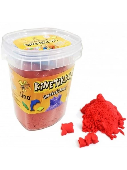 Lino Kinetik Kum 500 Gr Kırmızı Kova Ln-500K ürün görseli 1