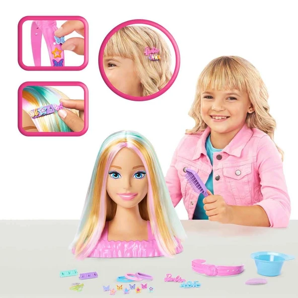 Barbie Saç Tasarımı Büstü JFG81 - Resim 5