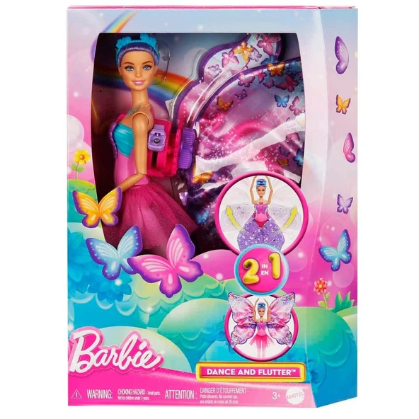 2in1 Barbie Kelebek Dansçı Bebek HXJ10 ürün görseli 1