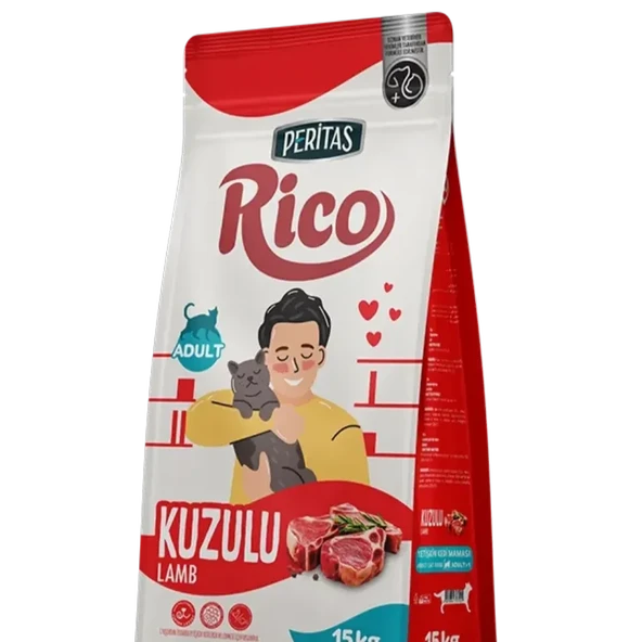 Peritas Rico Kuzu Etli Yetişkin Kedi 15 Kg Peritas Rico Kuzu Etli Yetişkin Kedi 15 Kg ürün görseli 1