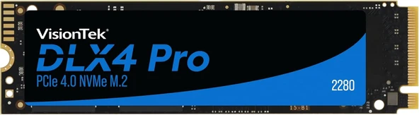 VisionTek 4TB DLX4 PRO PCIe NVMe M.2 SSD 901570  Okuma Hızı: 7400 MB/s  Yazma Hızı: 6800 MB/s ürün görseli 1