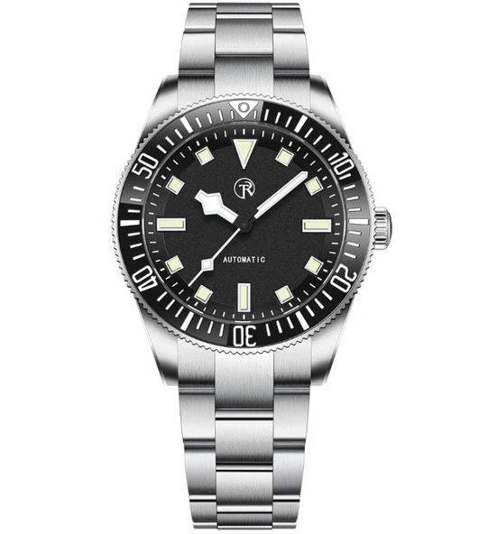 Rollstimi 40mm Çelik Kordon Erkek Kol Saati RT7910 Siyah ürün görseli 1