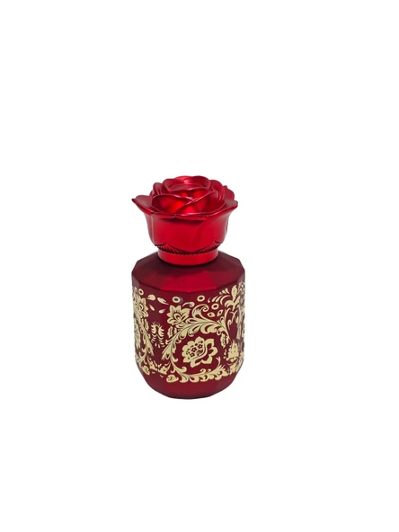 Desenli Doldurulabilir Parfüm Şişesi 50ml (Kırmızı - 003) ürün görseli 1