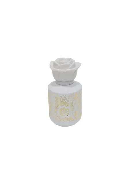 Desenli Doldurulabilir Parfüm Şişesi 50ml (Beyaz - 003) ürün görseli 1