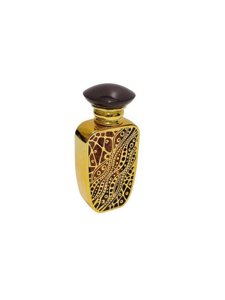 Desenli Doldurulabilir Parfüm Şişesi 50ml (Kahverengi - 001) ürün görseli 1