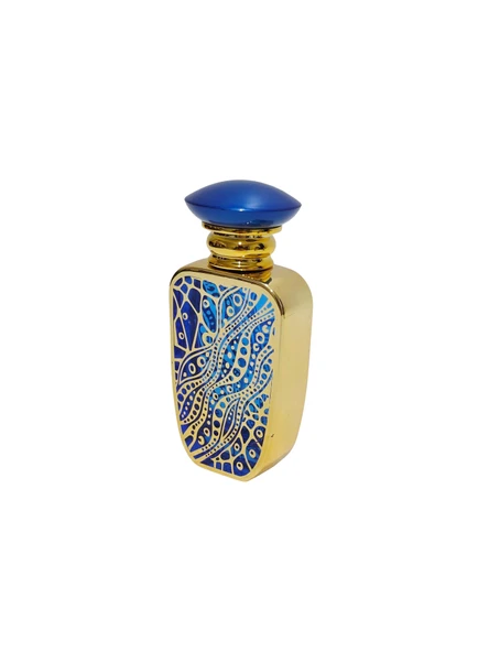 Desenli Doldurulabilir Parfüm Şişesi 50ml (Mavi- 001) ürün görseli 1