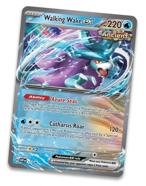 Pokémon Paradox Clash Tin - Walking Wake Ex - Resim 3