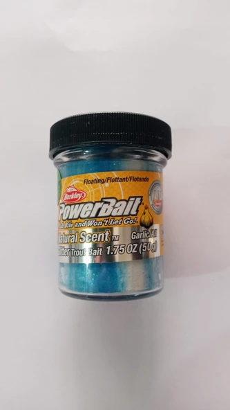 PowerBait Alabalık Hamur Yemi (Sarımsak Aromalı / Mavi Beyaz Renkli) - 1290578 ürün görseli 1