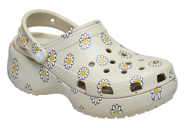 Crocs 212668-1WY Classic Platform Floral Clog Kadın Sandalet ürün görseli 1