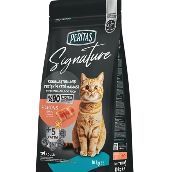 Peritas Signature Somonlu Kısırlaştırılmış Kedi 10 Kg ürün görseli 1