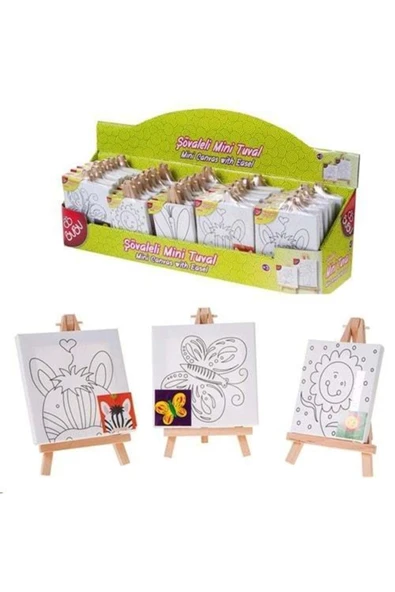 Bubu Bu-bu Mini Şövaleli Tuval Seti 15x15cm Bu-bu-tu0018 ürün görseli 1