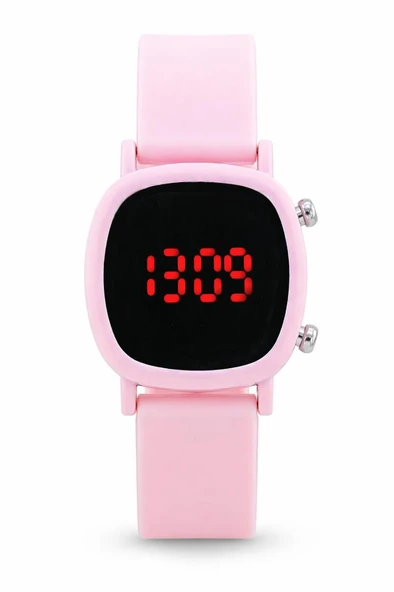 Saattino Pembe Dijital Kız Çocuk Kol Saati Led Ekran Cüzdan Hediyeli ST-304408 ürün görseli 1