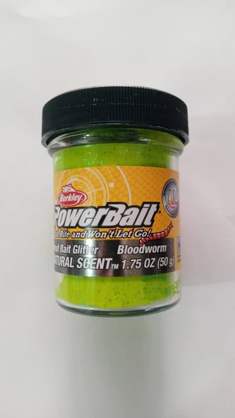 PowerBait Alabalık Hamur Yemi (Solucan Aromalı / Yeşil Renk) - 1214501 ürün görseli 1